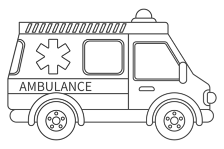 Coloriage Ambulance 02 – 10doigts.fr